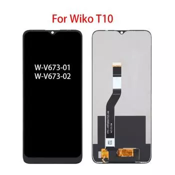 ЖК-экран для Wiko T10, ЖК-дисплей, дигитайзер сенсорного экрана, полная замена в сборе чёрный