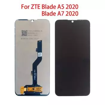 ЖК-экран для ZTE Blade A5 2020/A7 2020, ЖК-дисплей, дигитайзер сенсорного экрана, полная замена в сборе A5 2020 чёрный