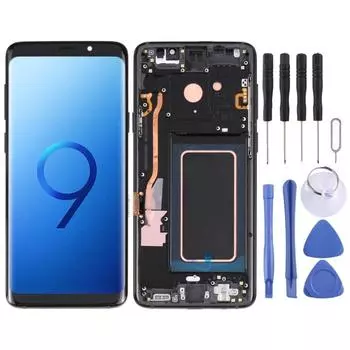 ЖК-экран Super AMOLED для Galaxy S9+/G965F/G965F/DS/G965U/G965W/G9650, дигитайзер в сборе с рамкой чёрный