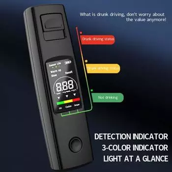ЖК-цифровой дисплей тестер алкоголя в выдыхаемом воздухе бесконтактный измеритель алкоголя точность алкотестера диагностический инструмент зарядка типа C белый