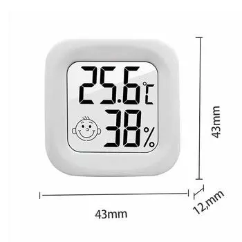 ЖК-цифровой термометр-гигрометр для помещений, электронный измеритель температуры и влажности, датчик, метеостанция для дома