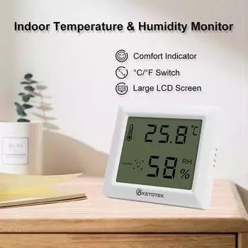 ЖК-цифровой термометр-гигрометр для помещения, электронный измеритель температуры и влажности, датчик метеостанции для дома, 3 шт.