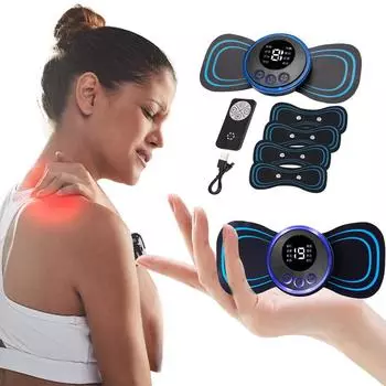 ЖК-дисплей EMS носилки для шеи электрический массажер шейный массаж наклейка для расслабления плеч