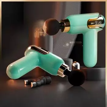 ЖК-дисплей, интеллектуальный частотный контроль, фасциальный пистолет, мини-портативный USB-массажер для всего тела, электрический мембранный инструмент для шеи