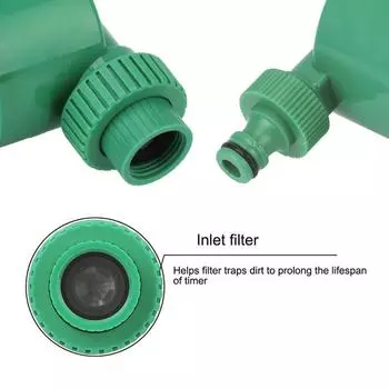 ЖК-дисплей Электронный интеллект Автоматический контроллер полива Садовый таймер полива Клапан Устройство управления поливом зелёный