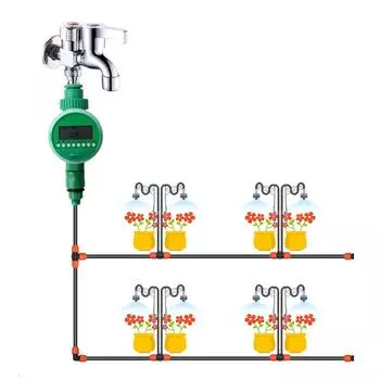ЖК-дисплей Электронный таймер полива сада Автоматический контроллер полива Интеллектуальный клапан Устройство управления поливом растений