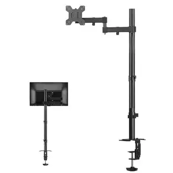 ЖК-монитор для ПК Bracwiser, горизонтальный, совместимый с зажимом типа люверса, грузоподъемность стандарта VESA 10 кг, кронштейн MD7821, подставка, чёрный