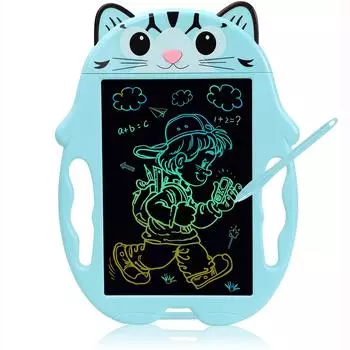 ЖК-планшет для письма для детей, блокнот для рисования 8,5 дюйма, доска для рисования, игрушки для малышей, подарки для маленьких мальчиков и девочек, электронная развивающая игрушка 26.5x20.5x1cm синий