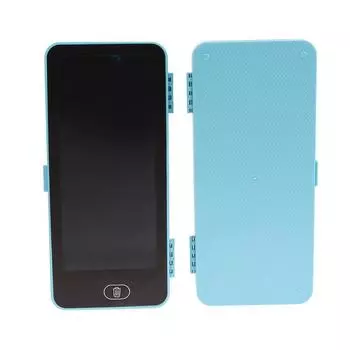 ЖК Планшет для Письма Доска для Рисования Канцелярский Бокс Граффити Скетчпад Волшебный Стираемый Блокнот для Письма Пенал Игрушка Детские Подарки синий