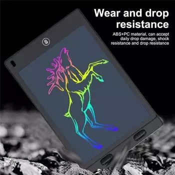 ЖК-планшет для письма Раннее образование Креативное письмо Планшет для рисования Блокнот Блокнот для рукописного ввода Цифровой блокнот Графические планшеты для рисования + ручка 8.5inch-Single Color синий