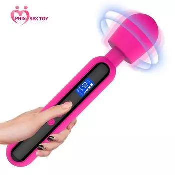 ЖК-вибратор с таймером, 10-частотная вибрация, 4-скоростной женский мастурбатор, товары для взрослых