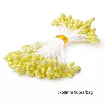 Жёлтые искусственные цветы для декора 08