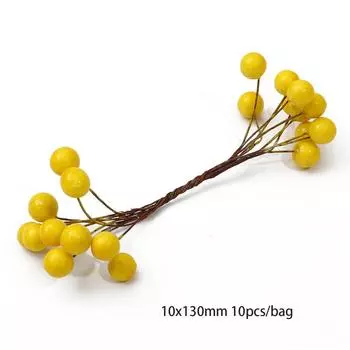 Жёлтые искусственные цветы для декора 12