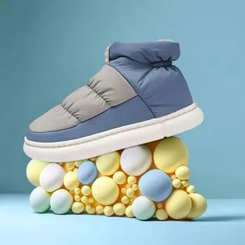 Zhongbang пара пуховых кроссовок из ткани для хлеба, одежда для родителей и детей, зимние пуховые хлопковые ботинки, четырехцветные теплые зимние ботинки, подходящие по цвету 30-31