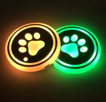 zhonghua Светодиодная подставка, 2 шт. Подставка-подсветка для стакана в автомобиль, Красивая светодиодная подставка-подсветка D