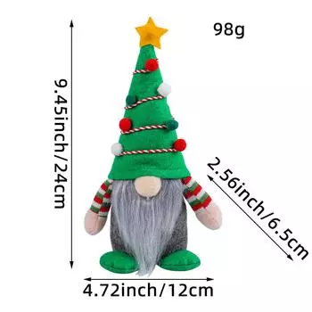 Zhongran Christmas Tree Faceless Doll Doll Arrangement Props Holiday Standing Tree Dwarf Old Man Ornament