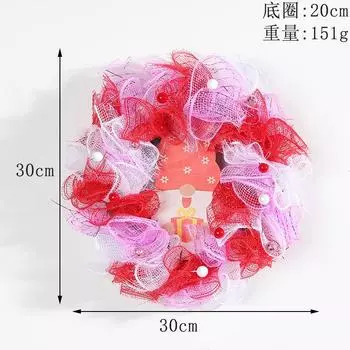 Zhongran Дверное украшение Жемчужный венок Креативный День святого Валентина Подвеска Настенная подвеска Праздничная композиция Реквизит