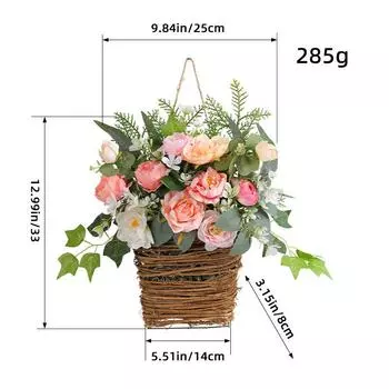 Zhongran Spring Flower Basket 2024 Simulation Flower Outdoor Wedding Decoration Photography Shooting Props