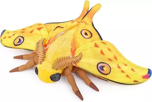 ZHONGXIN MADE Comet Moth Luna Moth Plush Toy Realistic 11 Inch Luna Moth Plush Toy Soft Unique Present Collection for Kids Adults Interior Decoration