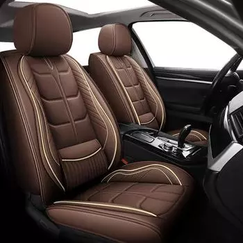 ZHOUSHENGLEE кожаные чехлы на сиденья автомобиля для Skoda Octavia A5 Fabia Karoq Rapid Super Kodiaq Yeti все модели автомобильные аксессуары