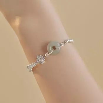 Жуйи рассказывает о новом китайском стиле, пряжке Руйи Пин Ан, браслете из бисера в ретро-стиле, браслете, подарке для девушки и лучшего друга Adjustable size