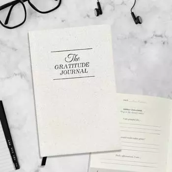 Журнал благодарности формата А5. Аффирмация по уходу за собой. Цель. Размышление. Лен. Твердый переплет. Лента. Закладка без кровотечения. Плотная бумага. 100 листов. Планировщик ежедневных благодарностей. жёлтый