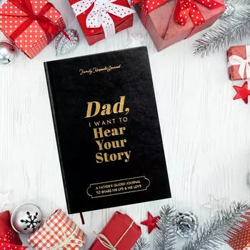 Журнал Блокнот Бизнес Памятная Книга Подарок Семья Рассказывание историй Dad Black