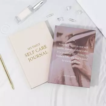 Журнал ежедневных размышлений, Журнал благодарности, Журнал психического здоровья One Size бежевый