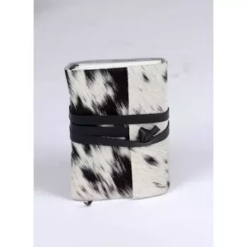 Журнал из коровьей кожи - застежка-обертка, винтажный кожаный журнал, журнал ручной работы, дорожный блокнот для записей, бумага ручной работы без линовки 7 x 5 in