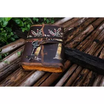 Журнал из кожи Древо жизни - Блокноты из натуральной кожи для женщин - Красивый журнал Для зарисовок Книга для путешествий Пустая. ( 100 страниц ) 7 x 5 in