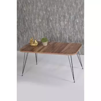 Журнальный столик с проволочной ножкой из ореха Kr