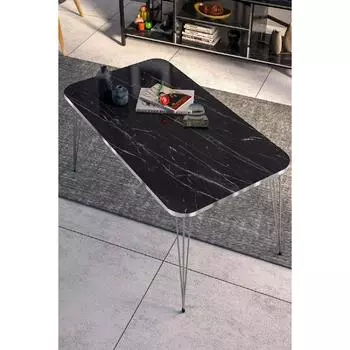Журнальный столик Square Silver Bendir Wire