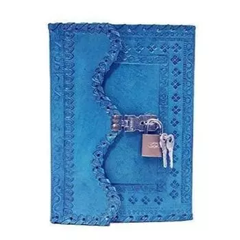 Журнал ручной работы в кожаном переплете Обычный дневник/персональный органайзер Memoir Vintage 7X5X2 inches синий