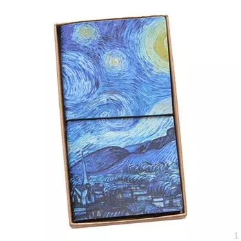 Журналы/записные книжки, блокнот в кожаном чехле из искусственной кожи, плотная бумага, подарок 4 стиля - небо, 20x11 см