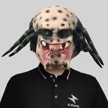 Жуткая маска инопланетянина для ужасов, идеально подходящая для костюмов и празднований на Хэллоуин для всех возрастов