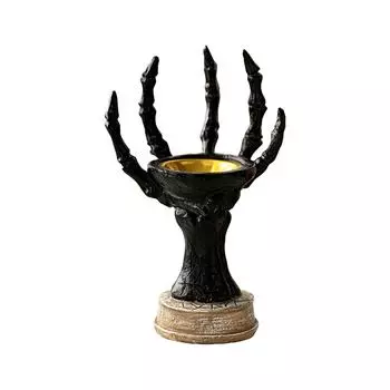 Жуткая подставка для благовоний: Смолокурильница на Хэллоуин - Декор дома с привидениями, настольное украшение для использования в помещении и на улице One Size