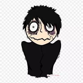 Жуткая тревога Тревога Железо на теплообмене Печать Виниловые патчи Наклейка для одежды DIY Аппликации Моющиеся пластыри