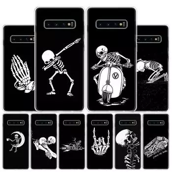 Жуткий череп забавный танец скелет чехол для телефона чехол для Samsung Galaxy A51 A71 A50 A70 A40 A30 A20E A10 A41 A31 A21S A11 A01 A6 A Samsung A51 4G