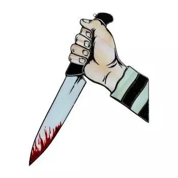 Жуткий ловец рук на Хэллоуин с ножом, современное украшение для окна, рука ужасов с ножом, ловец Хэллоуина, висит