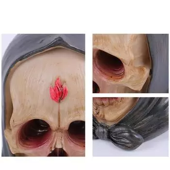 Жуткий скелет автомобиля украшения для дома статуэтка в форме черепа на Хэллоуин декоративная смоляная подвеска на Хэллоуин украшения для автомобиля аксессуары CHINA