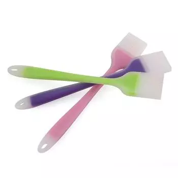 Zibo Труба для барбекю Встроенная силиконовая полупрозрачная щетка Кисть для масла Кисть для еды Кисть для барбекю Кисть для приправ зелёный