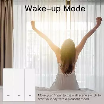 ZigBee 1-3Gang Smart Scene Switch Push Button, Питание от батареи, Автоматизация, Приложение Tuya Smart Life Беспроводное управление Google Home Alexa