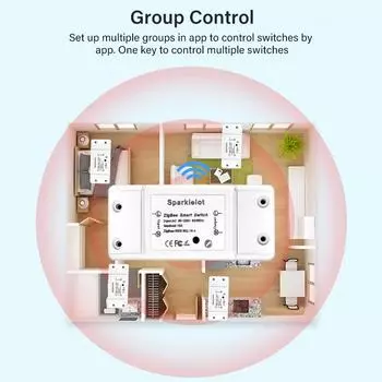 Zigbee DIY Умный выключатель света Tuya Smart Life APP Пульт дистанционного управления Умный дом Таймер Реле Выключатель Модуль для Alexa Google Home