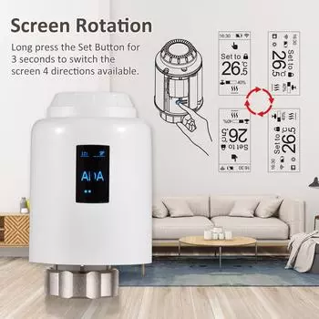 ZigBee термостатический радиаторный клапан, программируемый умный радиаторный термостат, управление через приложение, голосовое управление ZigBee version