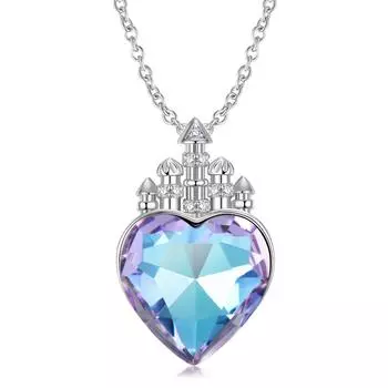 Ziguang Love Castle Ожерелье S925 Подвеска из стерлингового серебра Европейская и американская мода Темперамент Независимая станция Ожерелье
