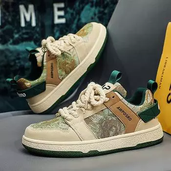 Зима 2024 года, американский ретро-модный бренд, нишевый дизайн, чувство уличной моды, корейская версия, мужская повседневная модная обувь для скейтборда 36