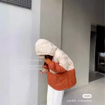 Зима 2024 новый пуховик женский свободный и легкий белый пуховик с капюшоном свитер пуховик прилив S белый