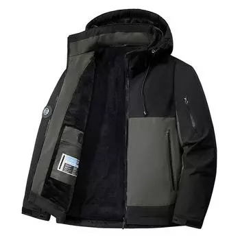Зима осень мужские толстые теплые водонепроницаемые парки свободного покроя куртки для пар мужские пальто мужская парка больших размеров зимняя куртка S коричневый
