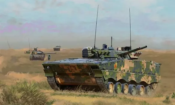 Zimi model infantry fighting vehicle plastic model ZM35042 1/35 ZBD-04A (tank)