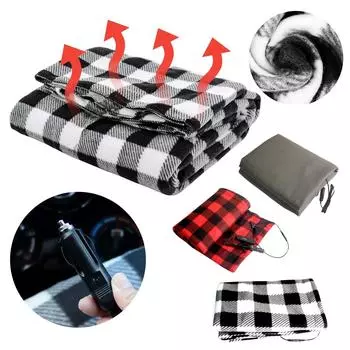 Зимнее автомобильное одеяло с подогревом ног, 12 В, электрическое одеяло для автомобиля, одеяло с подогревом автомобиля One Size